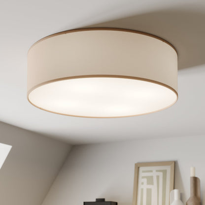 Plafonnier Rondo Beige Metal Ø 45 Cm E27