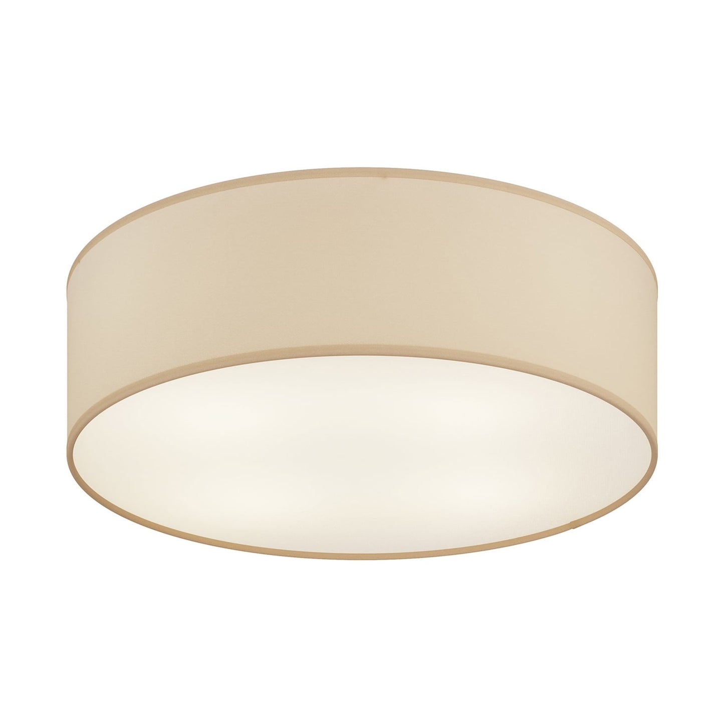 Plafonnier Rondo, beige, métal, Ø 45 cm, E27