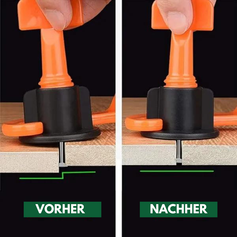 FlatLock™ - Système Nivellement Carreaux Réutilisable 50 Pièces