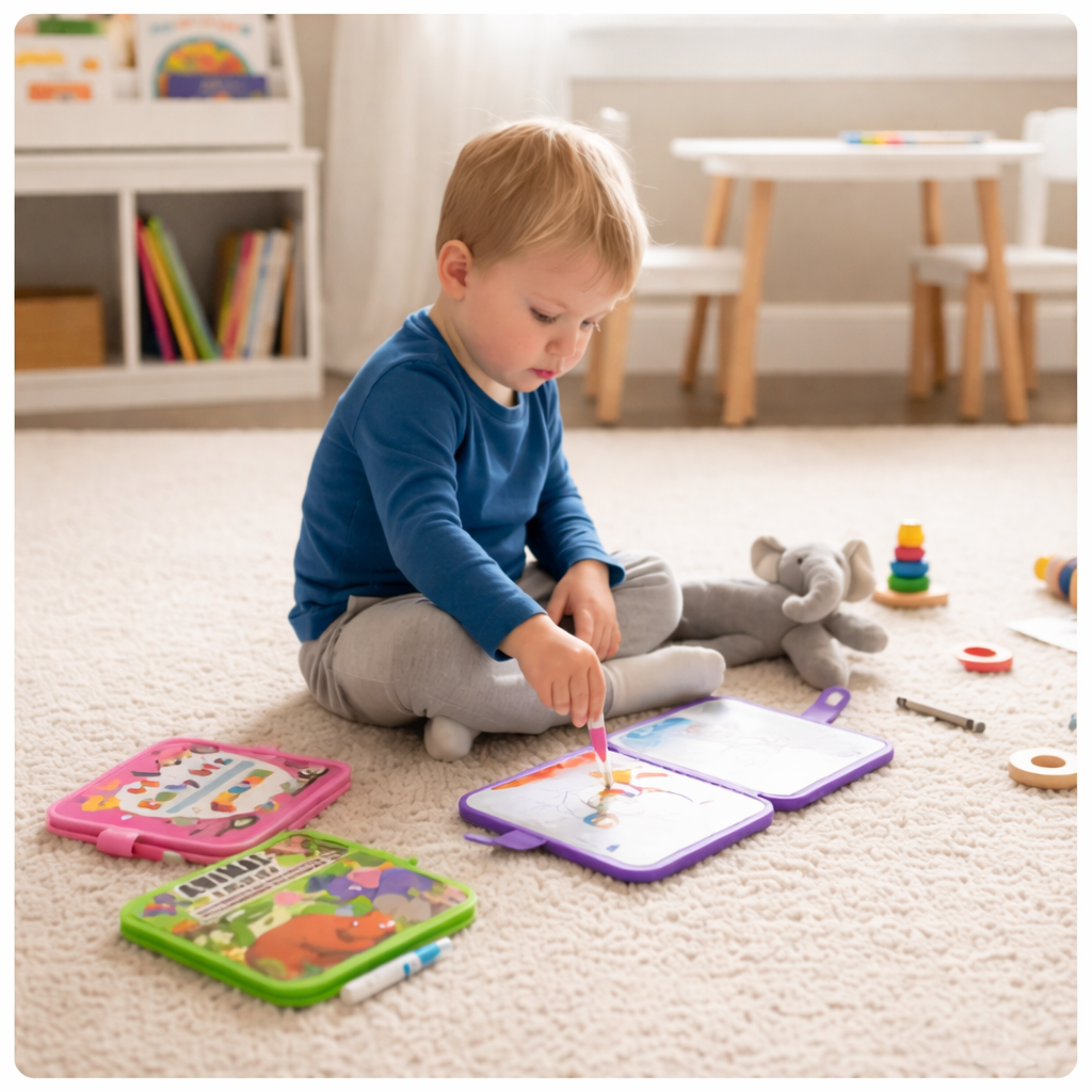 SplashJoy - Divertissement de coloriage réutilisable et sans salissure qui s'efface