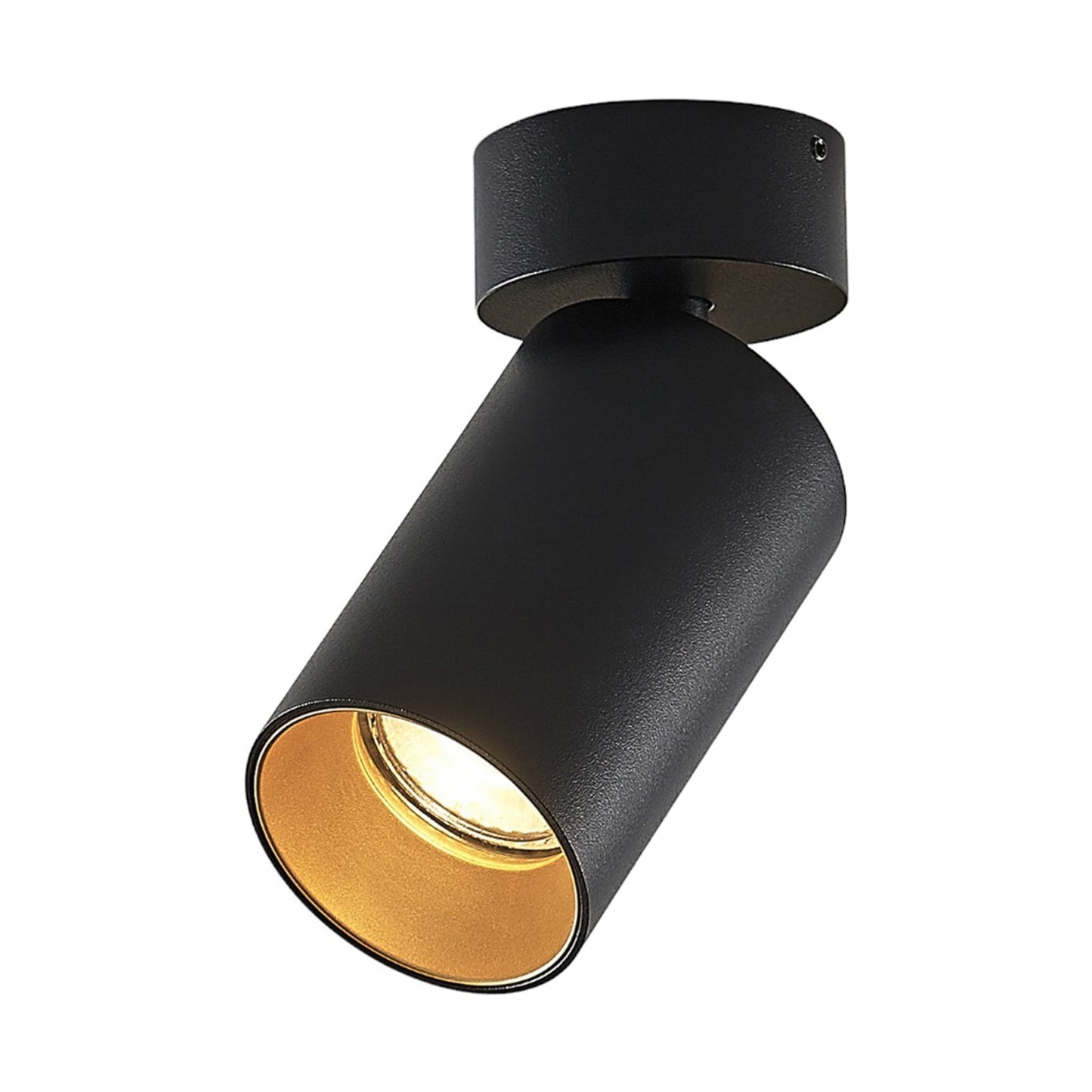 Spot Arcchio Brinja, noir, rond, hauteur 13 cm, Ø 6 cm