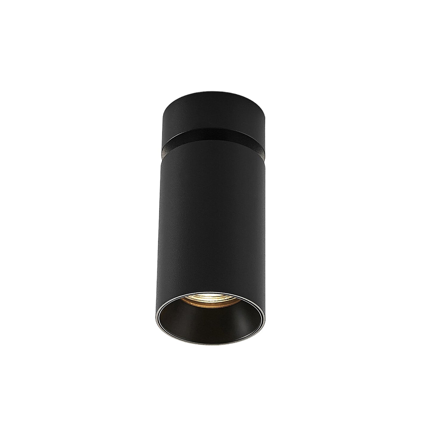 Spot Arcchio Brinja, noir, rond, hauteur 13 cm, Ø 6 cm