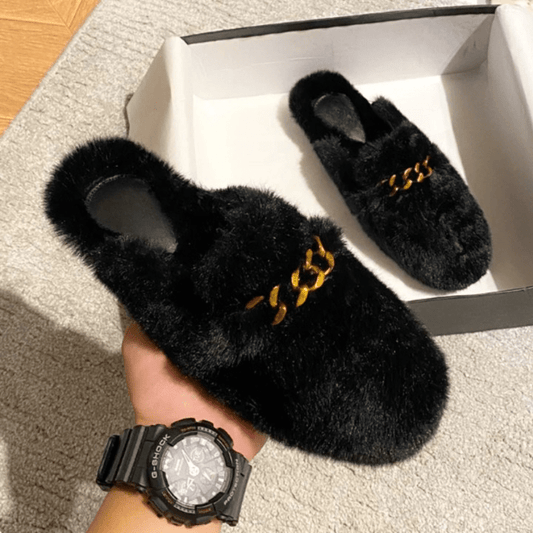 Pantoufles en Peluche Douilletes pour Dames