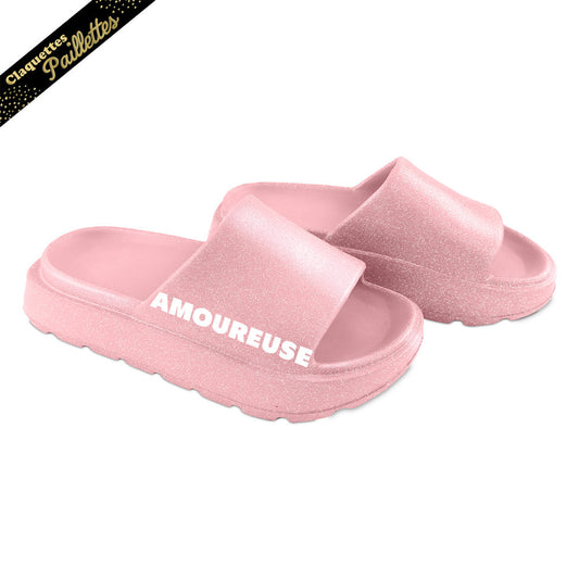 Claquettes à Paillettes - Amoureuse