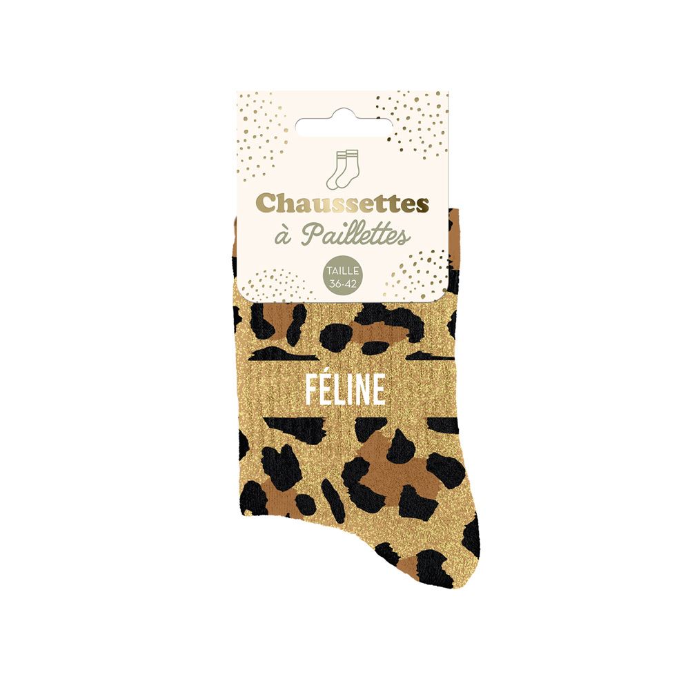Chaussettes à Paillettes - Féline