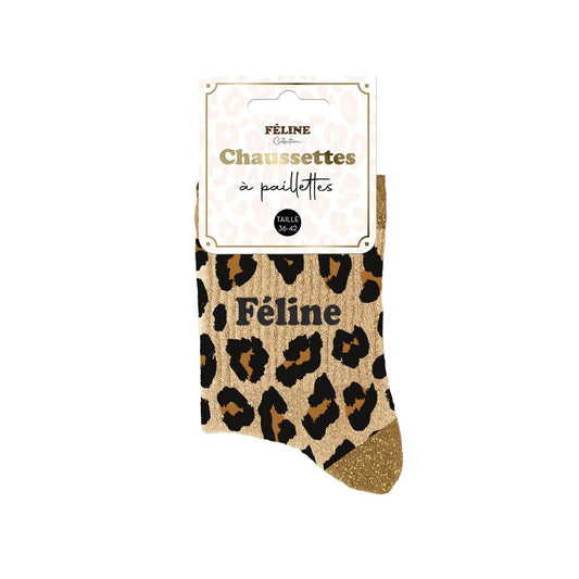 Chaussettes à Paillettes - Féline
