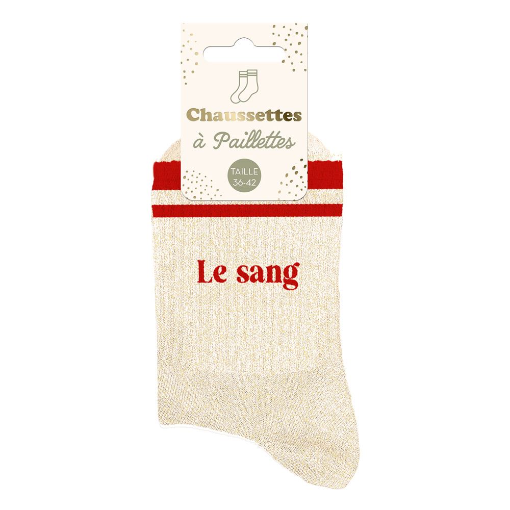 Chaussettes à Paillettes - Le sang