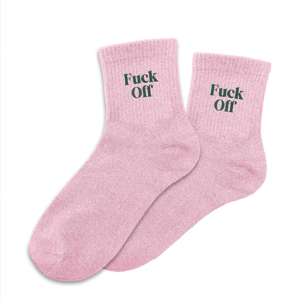 Chaussettes à Paillettes - Fuck Off