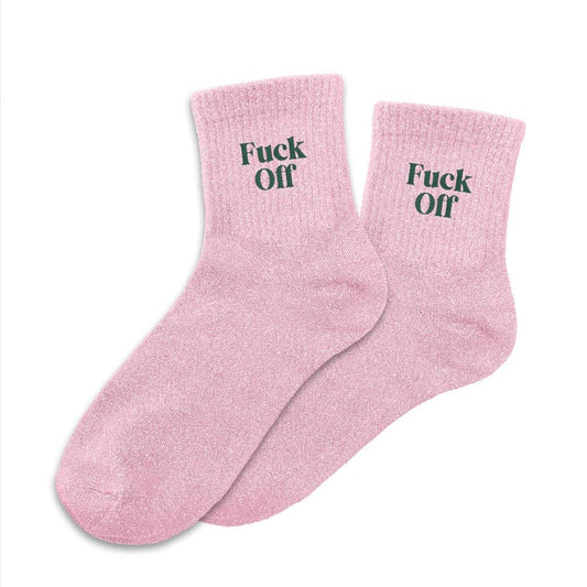 Chaussettes à Paillettes - Fuck Off