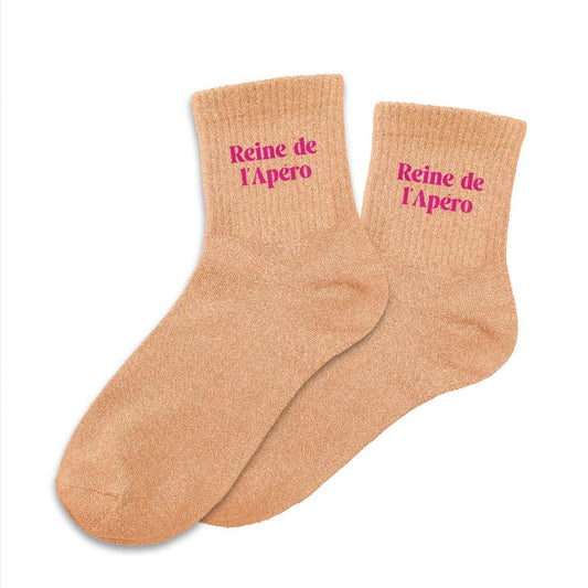 Chaussettes à Paillettes - Reine de l'apéro