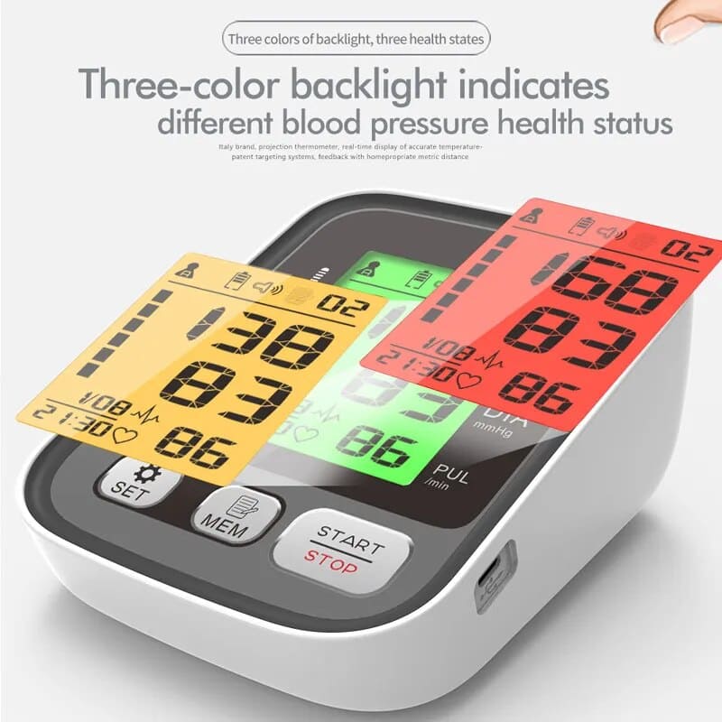 CardioZen™ – Tensiomètre à Bras Automatique avec 2 Brassards