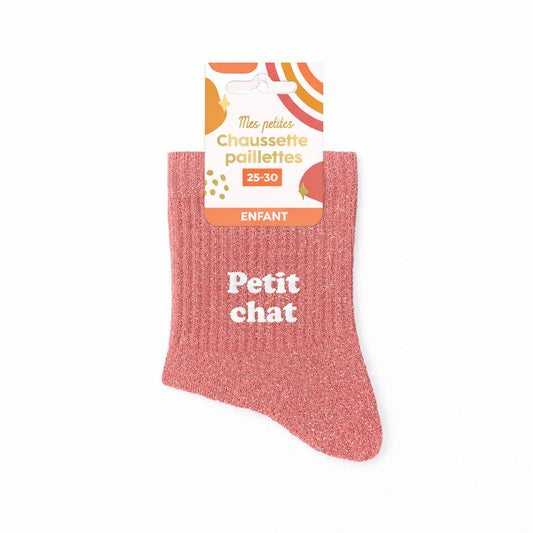 Chaussettes à Paillettes - Enfant - Petit Chat