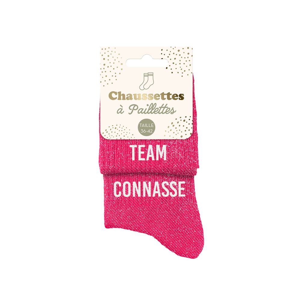 Chaussettes à Paillettes - Team Connasse