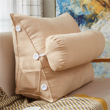 Readluxe Coussin de Lecture Ergonomique avec Soutien Lombaire – coloris Beige