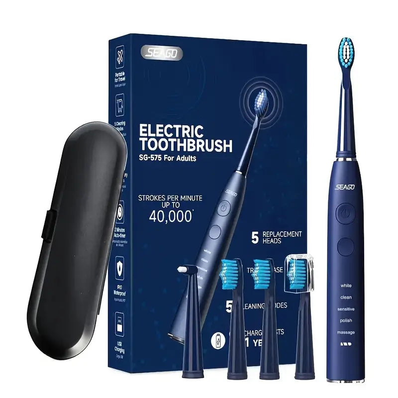 Dentrax™ – Brosse à Dents Électrique Automatique, Longue Autonomie et Étanche