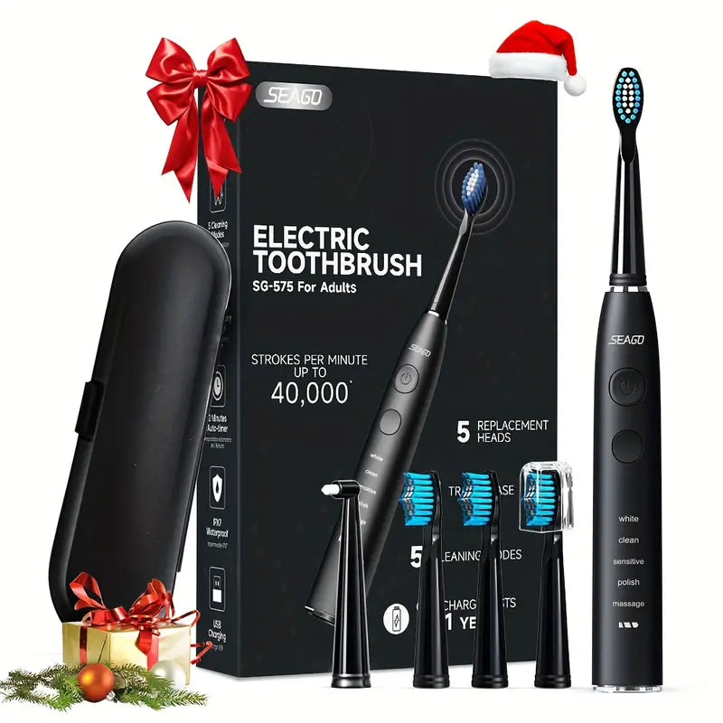 Dentrax™ – Brosse à Dents Électrique Automatique, Longue Autonomie et Étanche