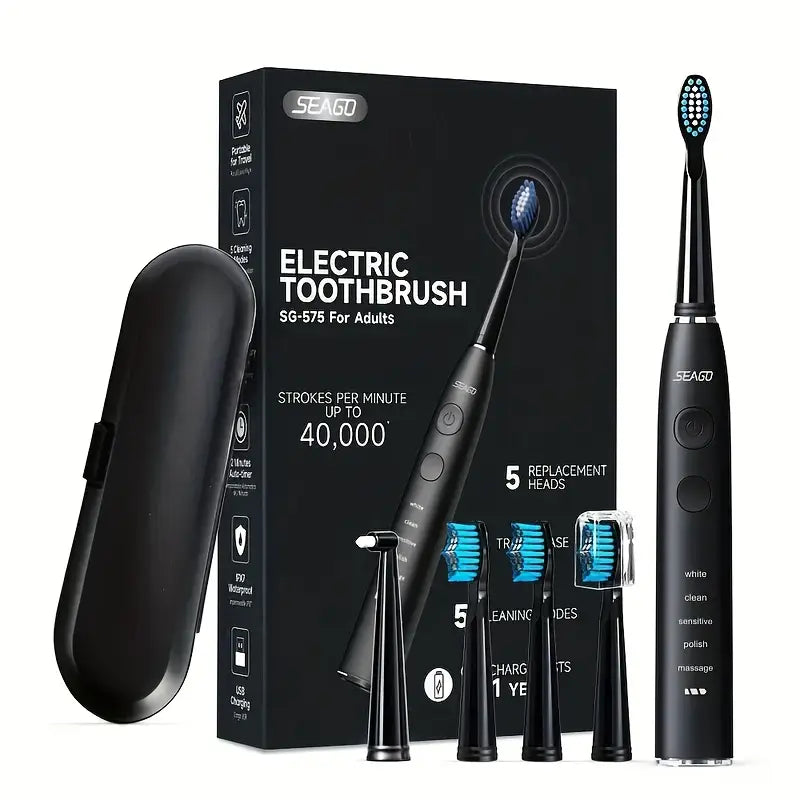 Dentrax™ – Brosse à Dents Électrique Automatique, Longue Autonomie et Étanche