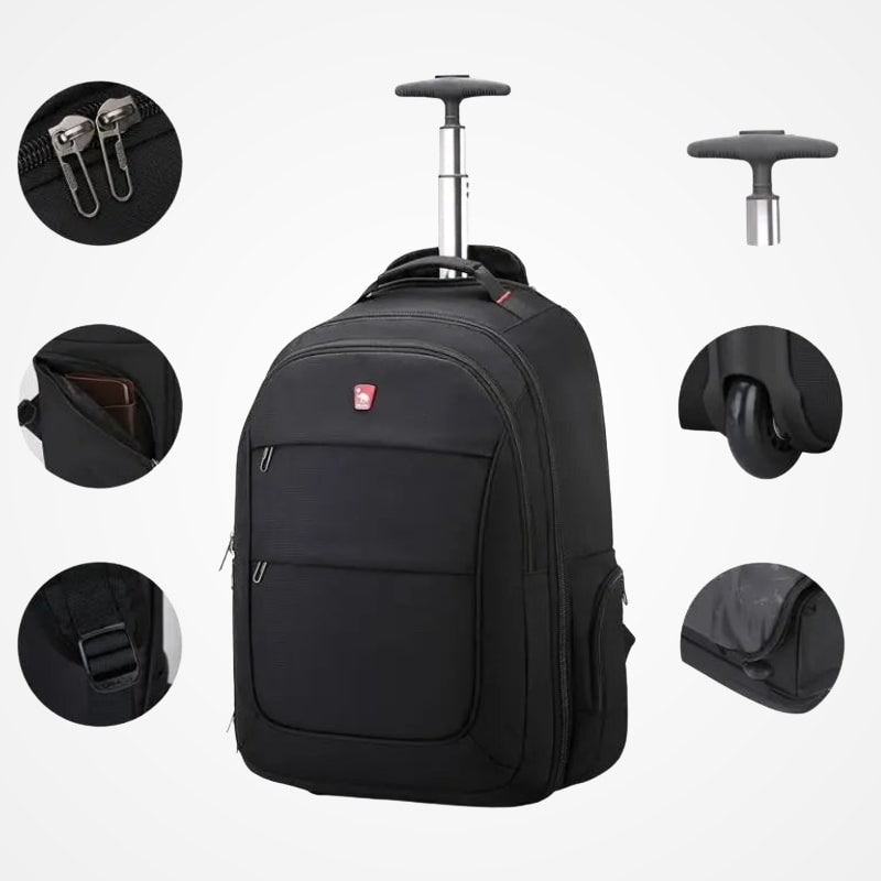 BEAUPRE - Valise Sac À Dos À Roulettes
