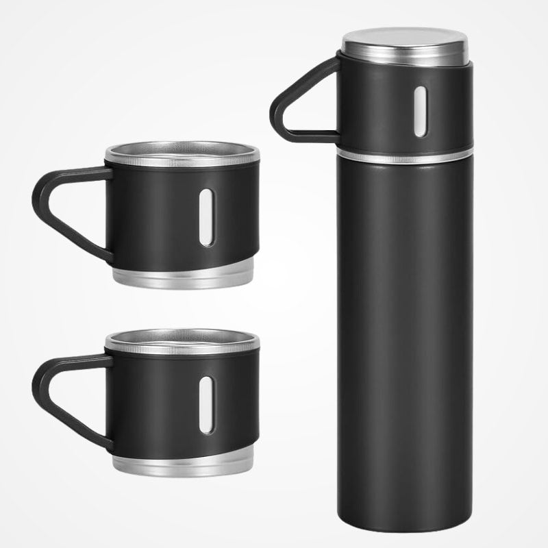 Thermos Voyage Isotherme 500ml avec Tasses Intégrées | Le Sac du Voyageur