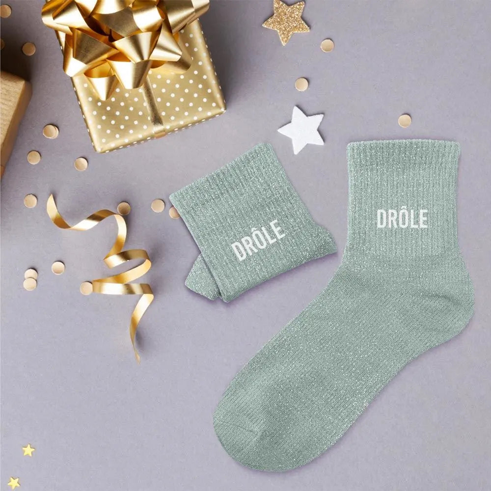 Chaussettes à Paillettes - Drôle