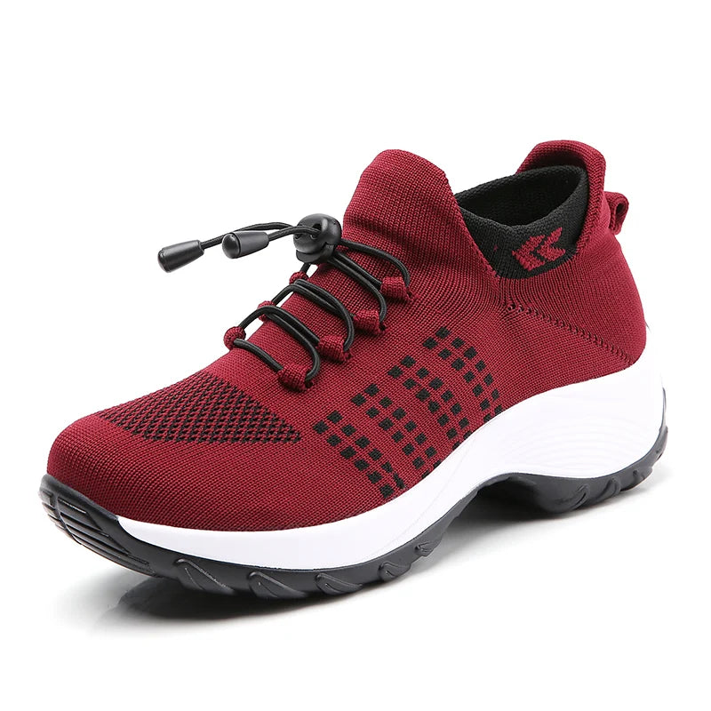 Elevana™ – Basket Orthopédique Femme Plateforme Imperméable et Respirante