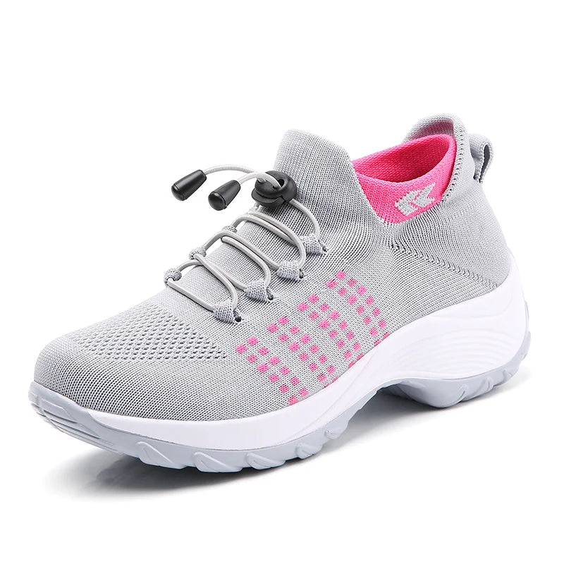 Elevana™ – Basket Orthopédique Femme Plateforme Imperméable et Respirante