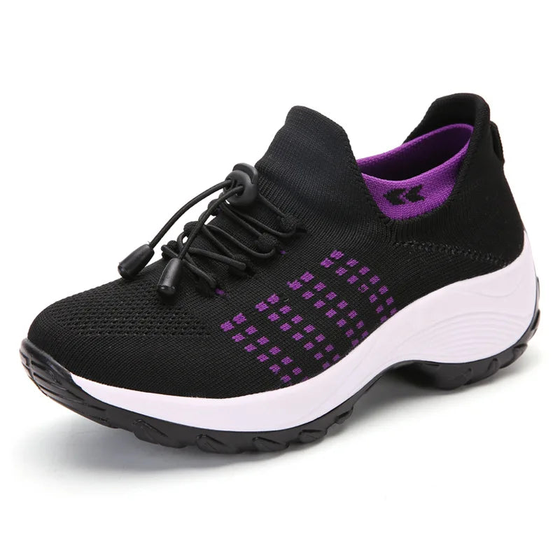 Elevana™ – Basket Orthopédique Femme Plateforme Imperméable et Respirante