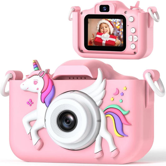 Appareil photo enfant rose ludique 1080p