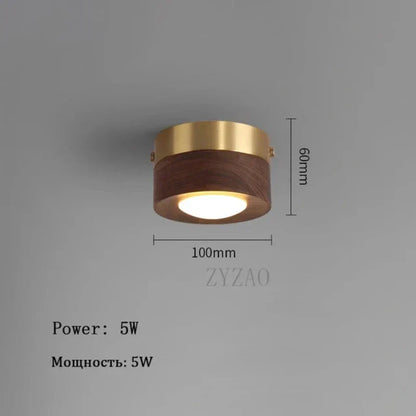 Lampe Plafonnier Bois Chic avec LED Intense – coloris Chaud lumière