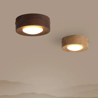 Lampe Plafonnier Bois Chic avec LED Intense
