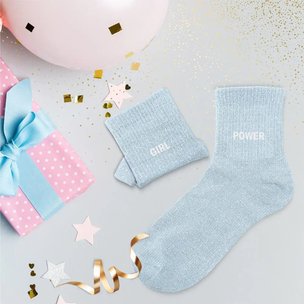 Chaussettes à Paillettes - Girl Power dépareillées