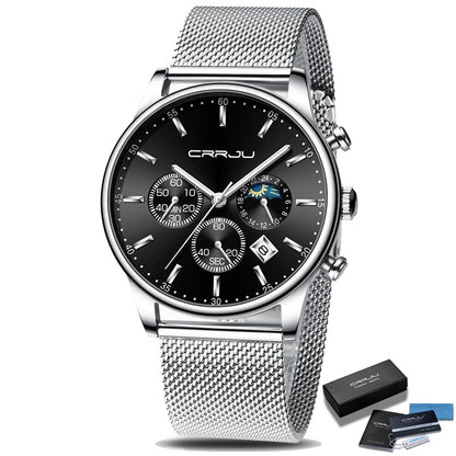 Montre Sport Bracelet Metal pour Homme – coloris Argent