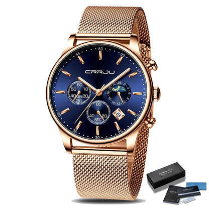 Montre Sport Bracelet Metal pour Homme – coloris Doré