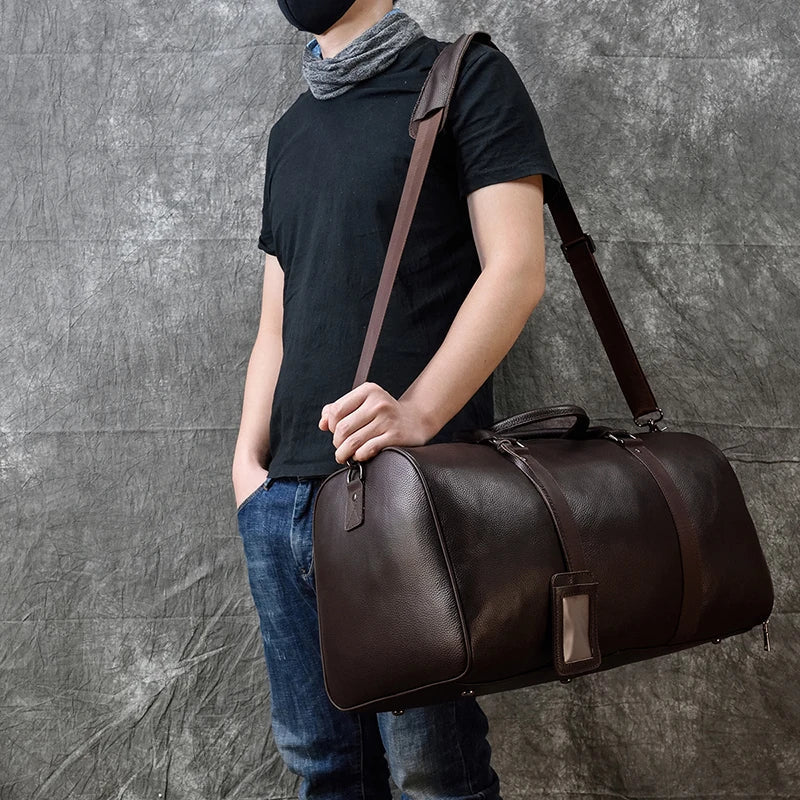 CAPELLA - Sac De Voyage Homme Luxe En Cuir