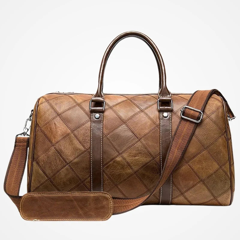 ALNAIR - Sac De Voyage Homme Cuir Vintage