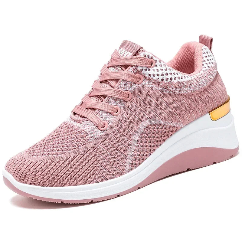 Haelios™ – Basket Orthopédique Femme à Semelle Compensée Respirante