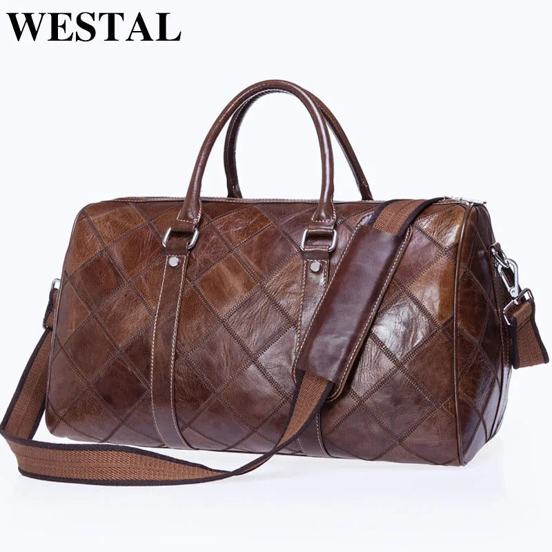 ALNAIR - Sac De Voyage Homme Cuir Vintage