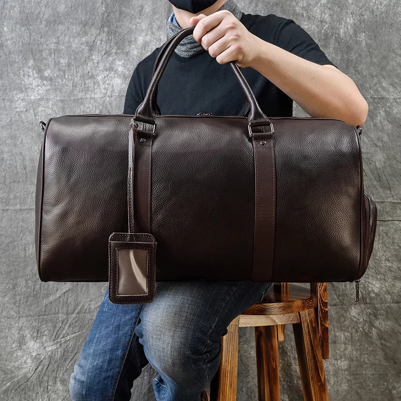 CAPELLA - Sac De Voyage Homme Luxe En Cuir