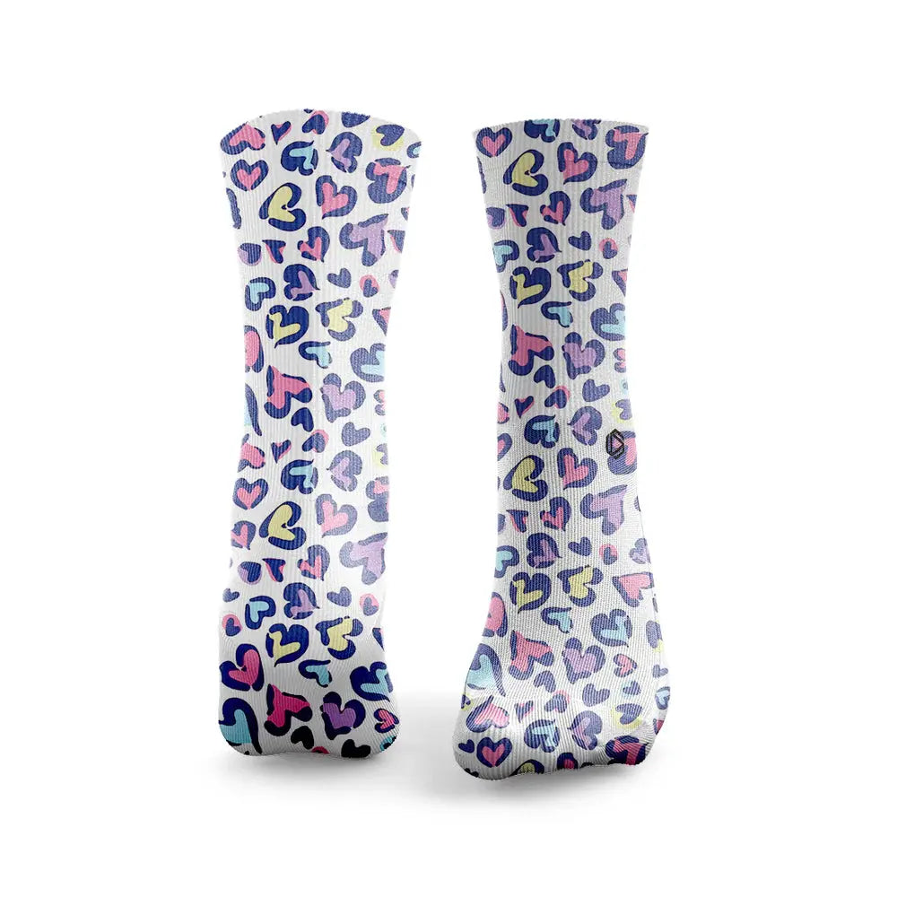 Chaussettes - Léopard Print Heart