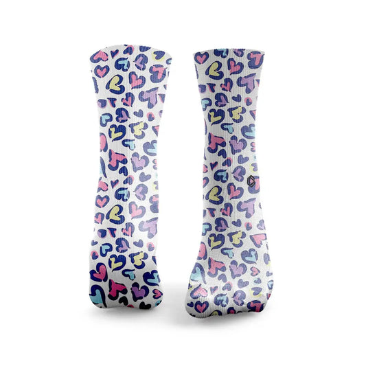 Chaussettes - Léopard Print Heart