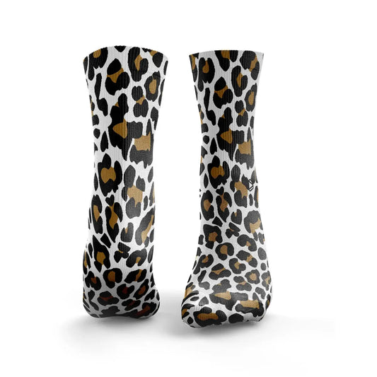 Chaussettes - Léopard Print White