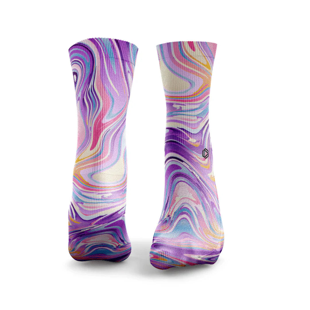 Chaussettes - Marble - Purple