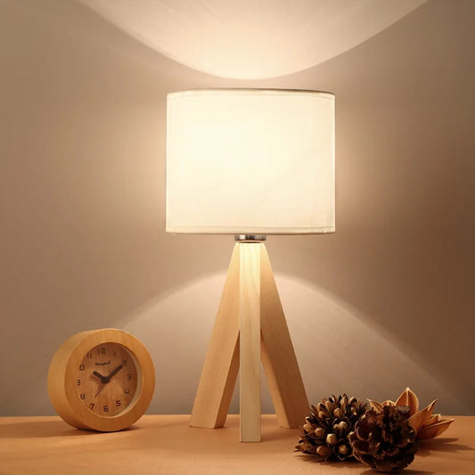 Lampe de Table Design en Chêne