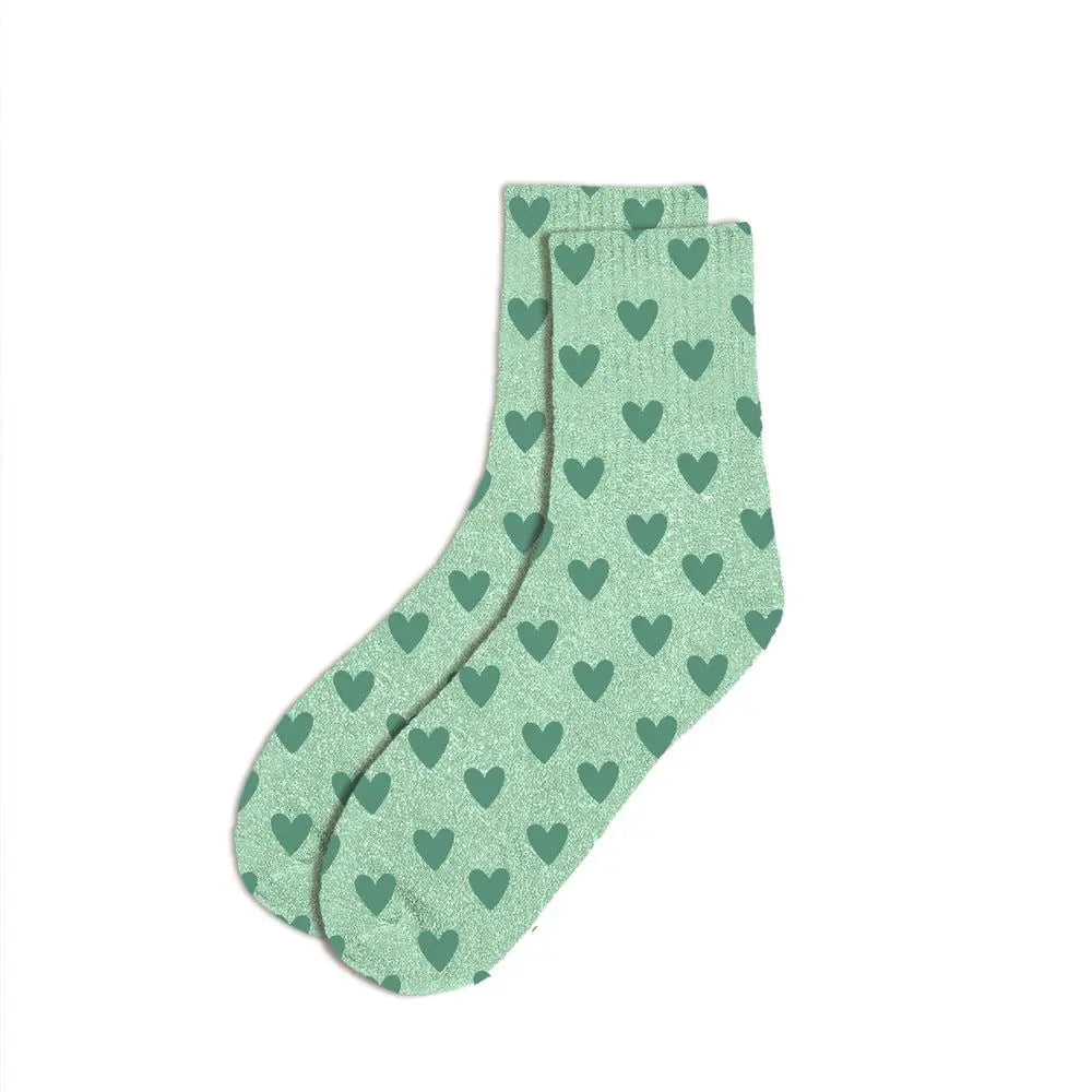 Chaussettes à Paillettes - Coeurs
