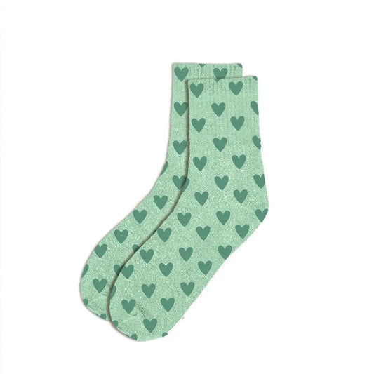 Chaussettes à Paillettes - Coeurs
