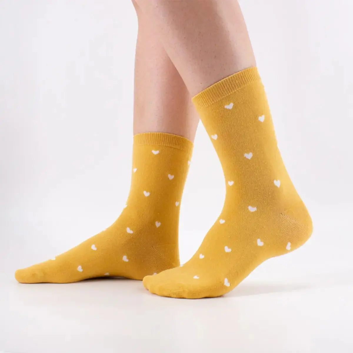 Petits Cœurs Longue - Jaune