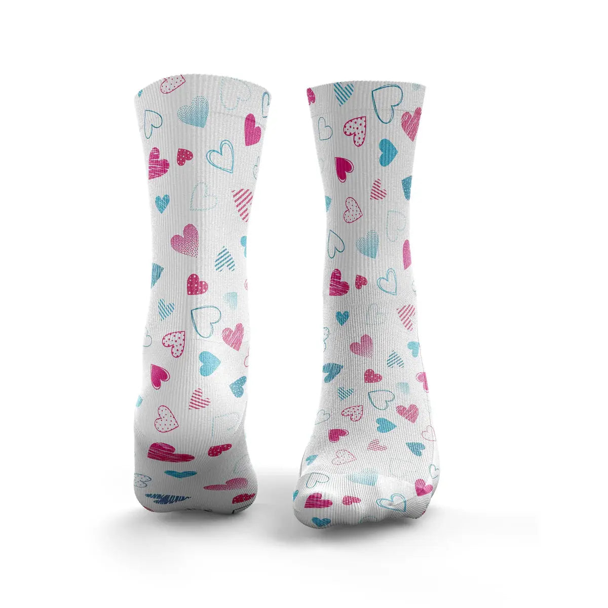 Chaussettes Pink & Blue Hearts