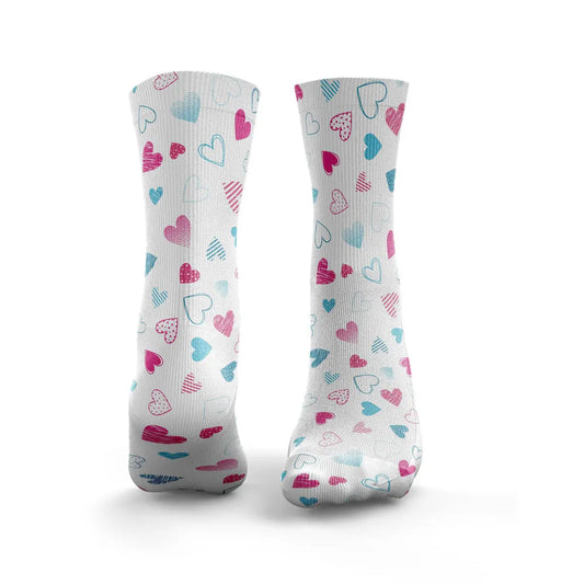 Chaussettes Pink & Blue Hearts