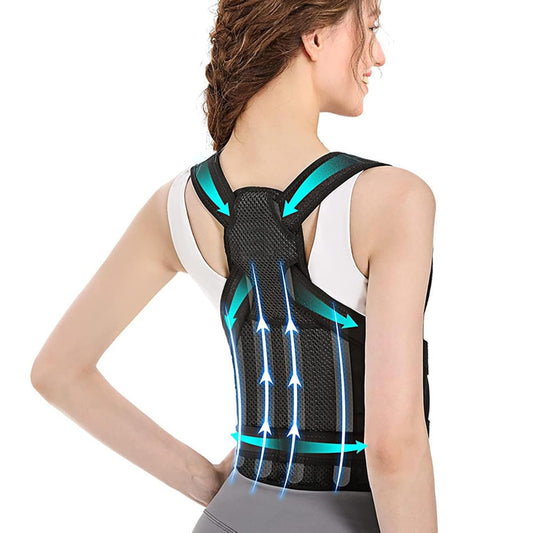 PosturaX™ – Correcteur de Posture Dorsal Réglable pour Soulager le Dos