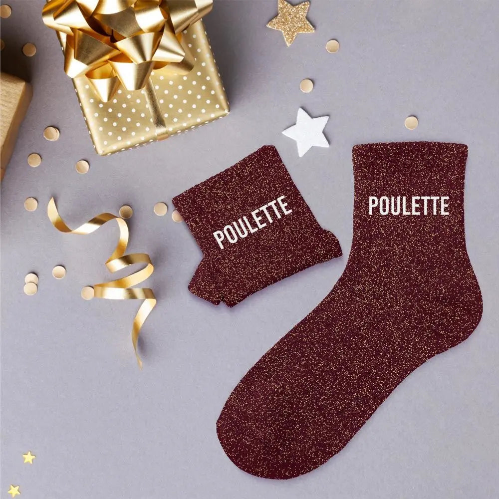 Chaussettes à Paillettes - Poulette